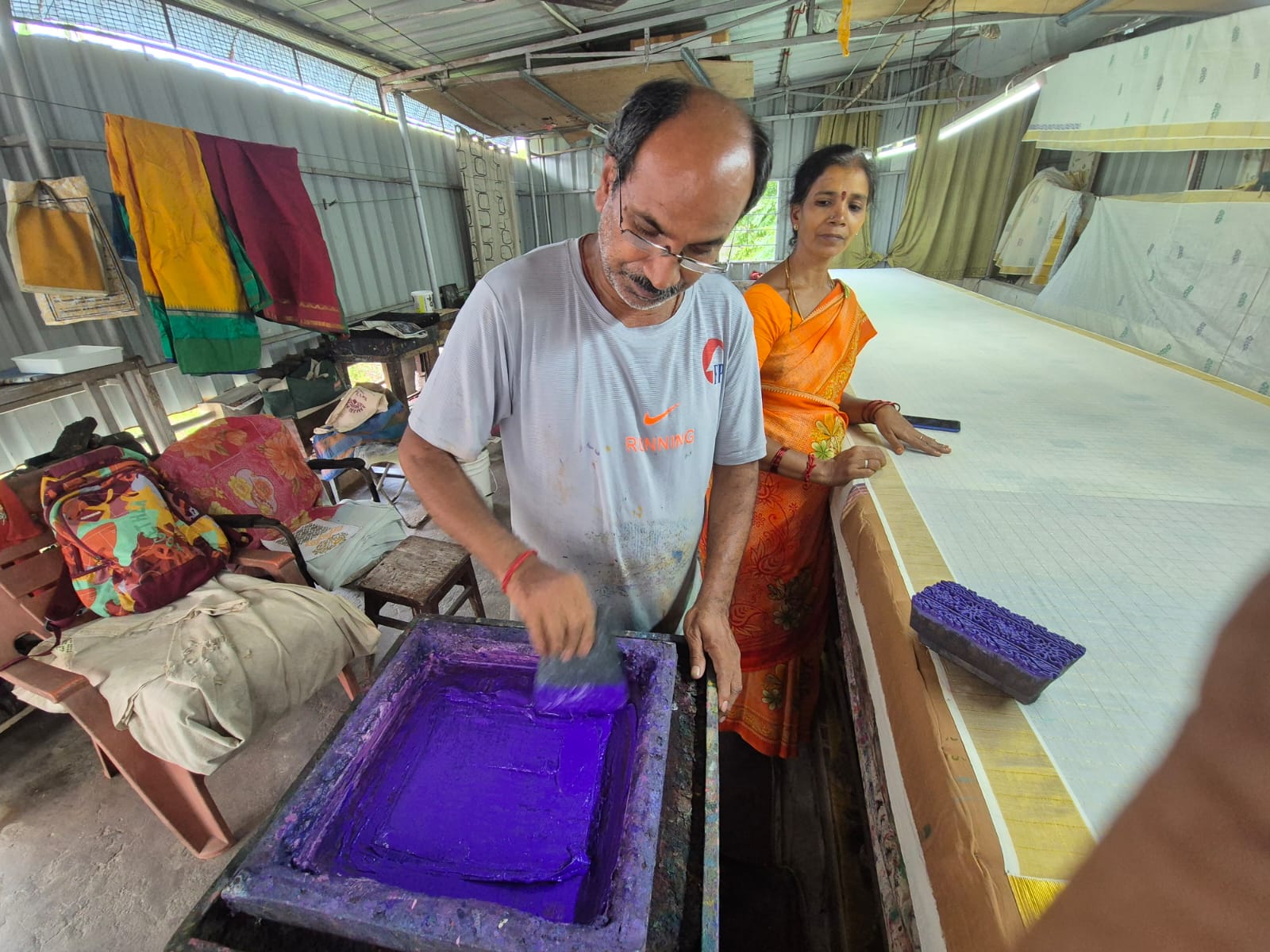 Handblock printing workshop
